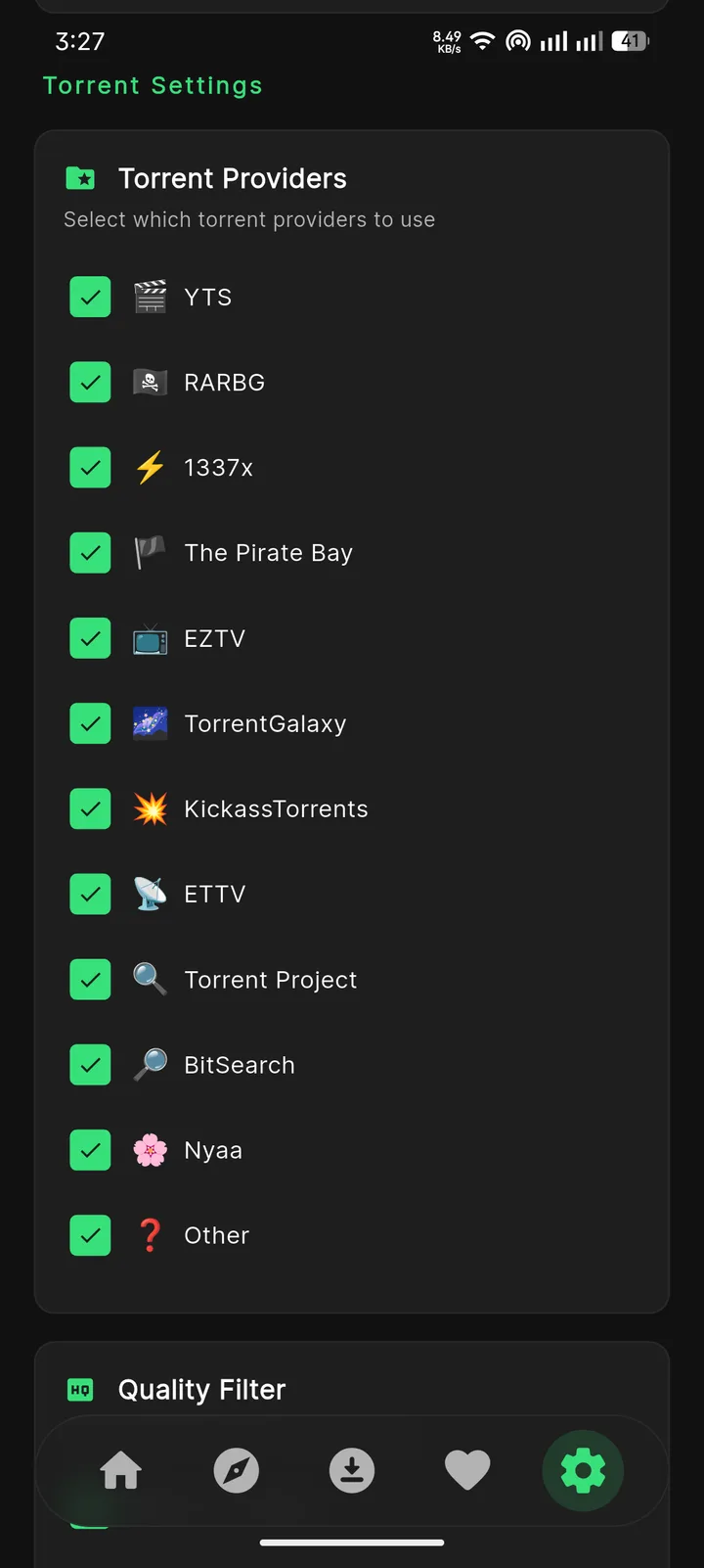 Torrent providers